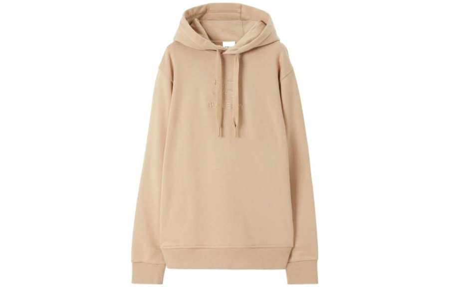 Burberry Embroidered Ekd Cotton Hoodie