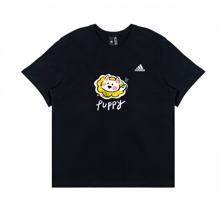 Adidas Adidas T Shirts Unisex Black Crew Neck Moderate Straight Fit
