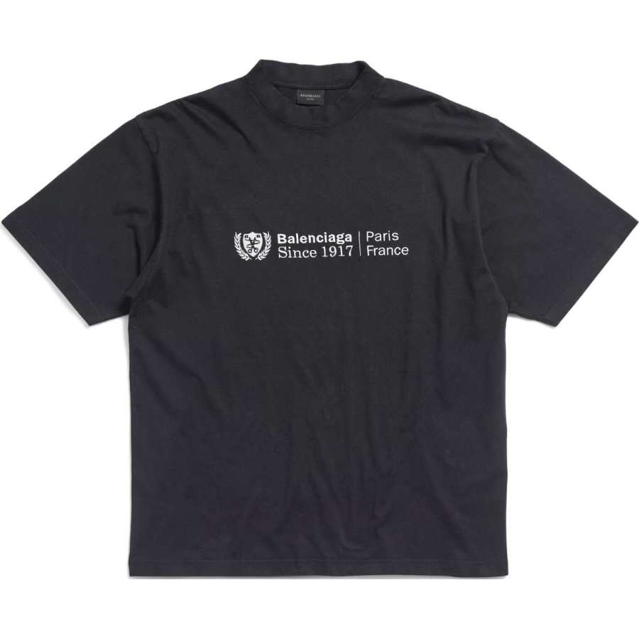 Balenciaga T Shirt, Regular Fit Unisex Black