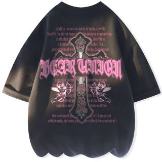 BEAR UNION T Shirts Unisex Crew Neck Thin Straight Fit