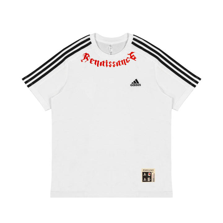 Adidas Adidas T Shirts Unisex White Crew Neck Moderate Straight Fit
