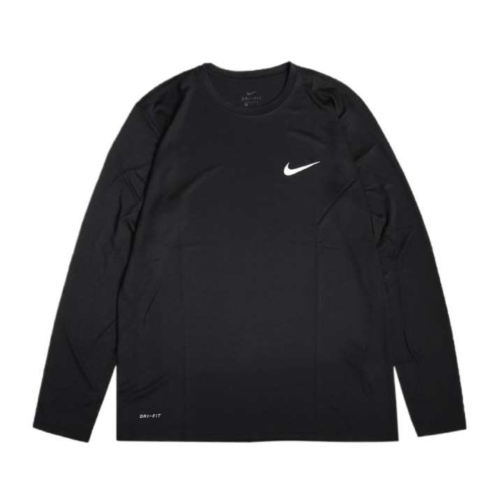 Nike Nike T Shirts Men's Black Crew Neck Moderate Straight Fit