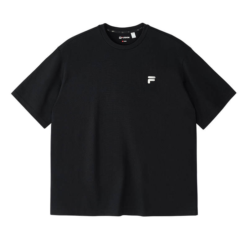 FILA FUSION INLINE T Shirt Unisex Jet Black