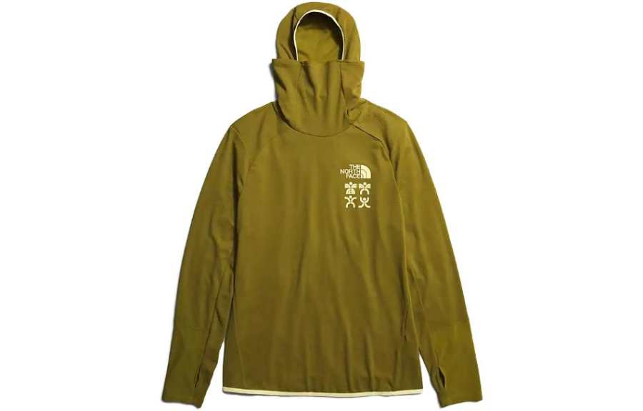 THE NORTH FACE Sweatshirts Men's Green Hooded Moderate Regular
