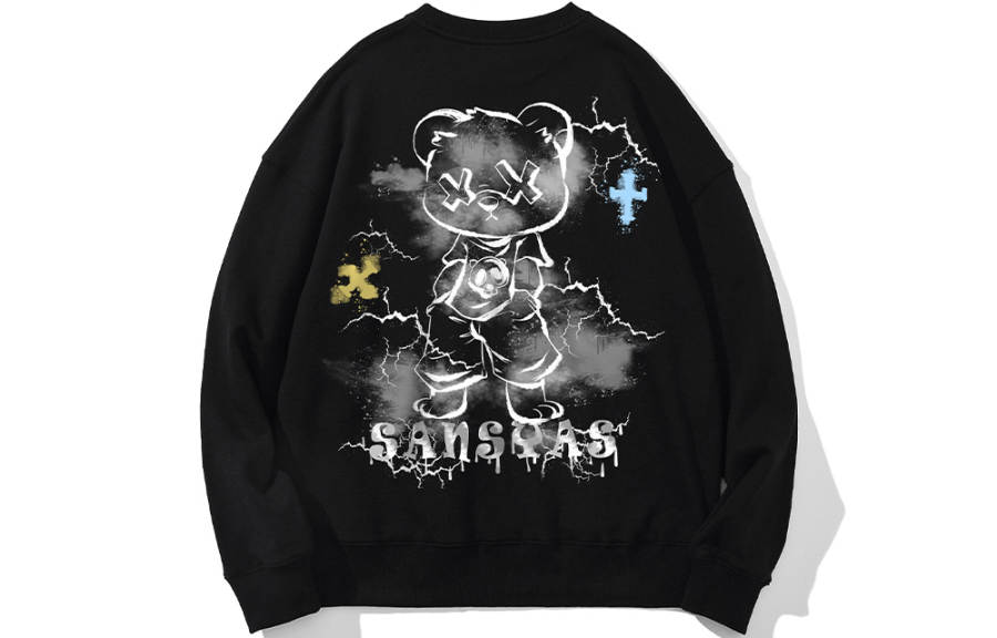 SANSYAS Sweatshirts Unisex Crew Neck Moderate Regular