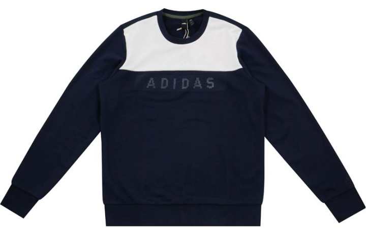 Adidas Adidas Sweatshirts Men's Dark Blue Crew Neck Moderate Other