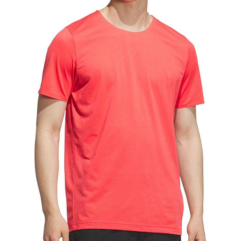 Adidas Adidas T Shirts Men's Pink Crew Neck Moderate