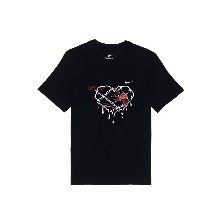 Nike Nike T Shirts Unisex Black Crew Neck Moderate Straight Fit