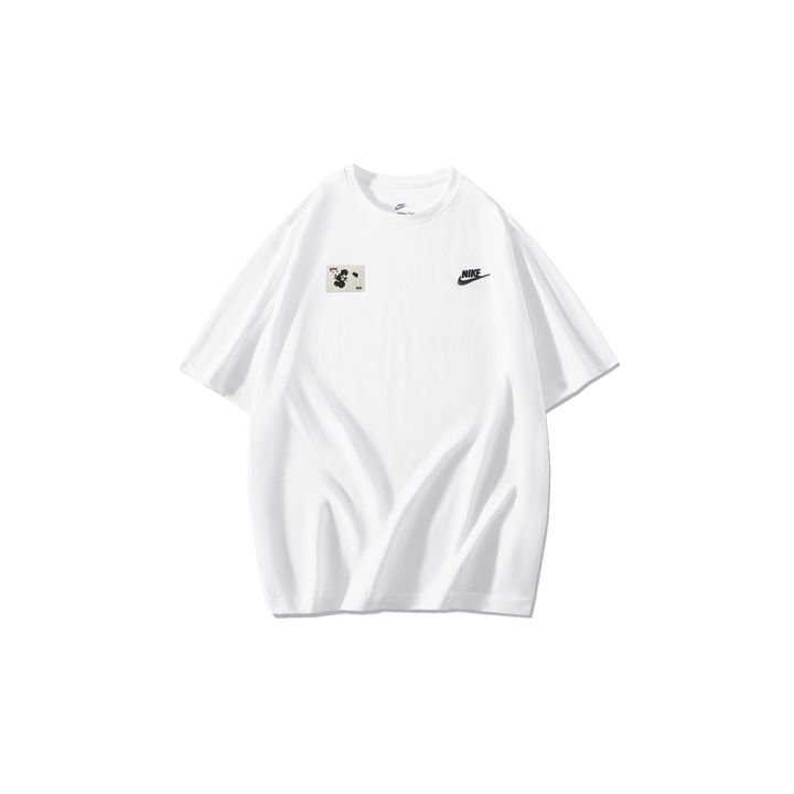 Nike Nike T Shirts Men's White Crew Neck Moderate Straight Fit