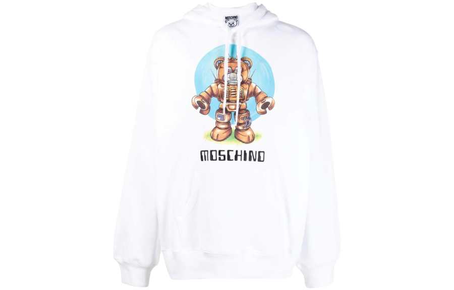 MOSCHINO Moschino Logo Printed Drawstring Hoodie