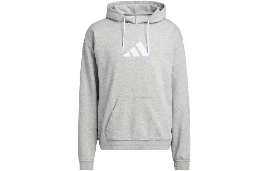 Adidas Adidas Sweatshirts Men's Gray Hooded Moderate Regular