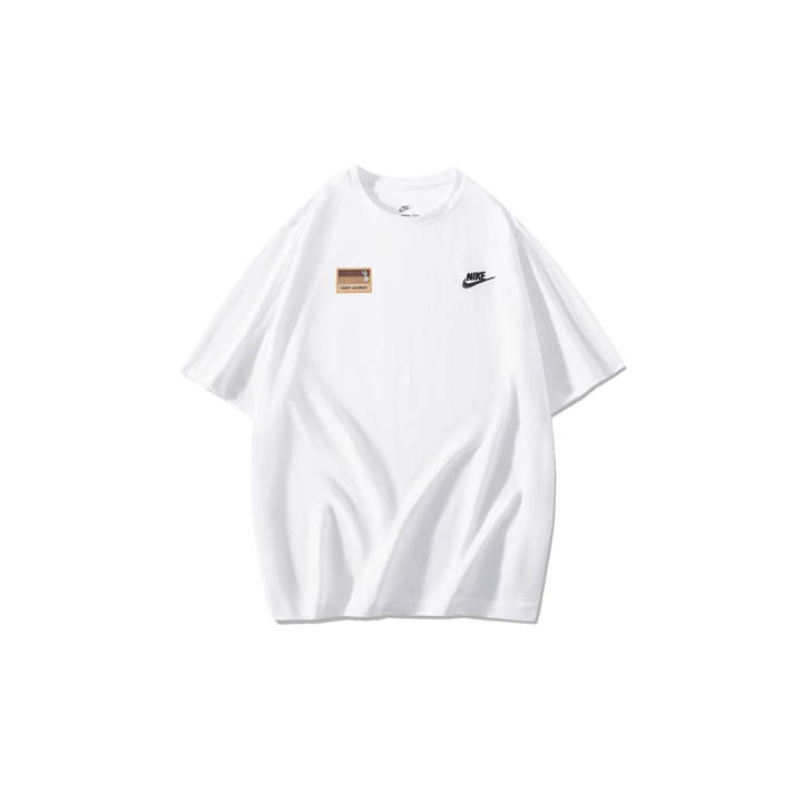Nike Nike T Shirts Men's White Crew Neck Moderate Straight Fit