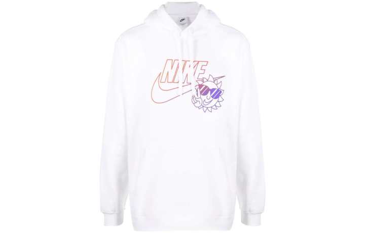 Nike Nike Sweatshirts Men's White Hooded Moderate Regular