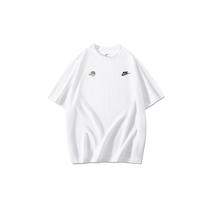 Nike Nike T Shirts Men's White Crew Neck Moderate Straight Fit