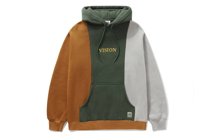 Vision Street Wear Sweatshirt Unisex Brown Green Gray