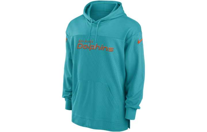 Nike Nike Miami Dolphins Sideline Men's Nike Dri FIT Nfl Long Sleeve Hooded Top