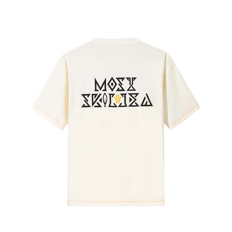 Anta Basketball Collection T Shirt Unisex Vanilla White