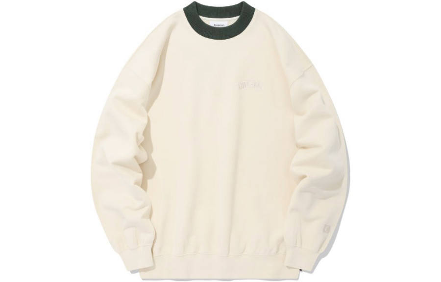 COVERNAT Sweatshirts Unisex Ivory Crew Neck Moderate