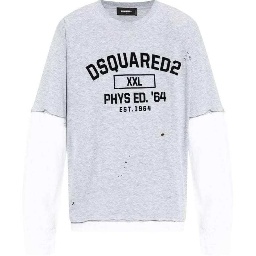 DSQUARED 2 Dsquared2 Layered Distressed T Shirt