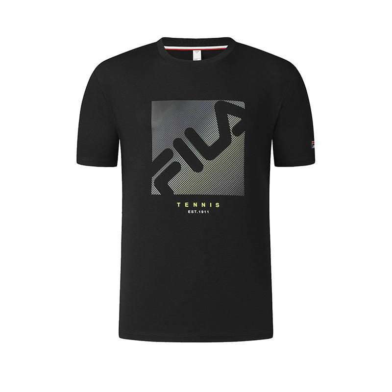 FILA Athletics Tennis T Shirt Men's Pitch Black