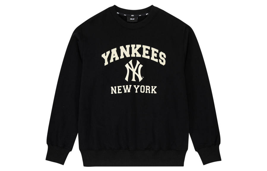 MLB New York Yankees Sweatshirts Unisex Black Crew Neck Moderate Other