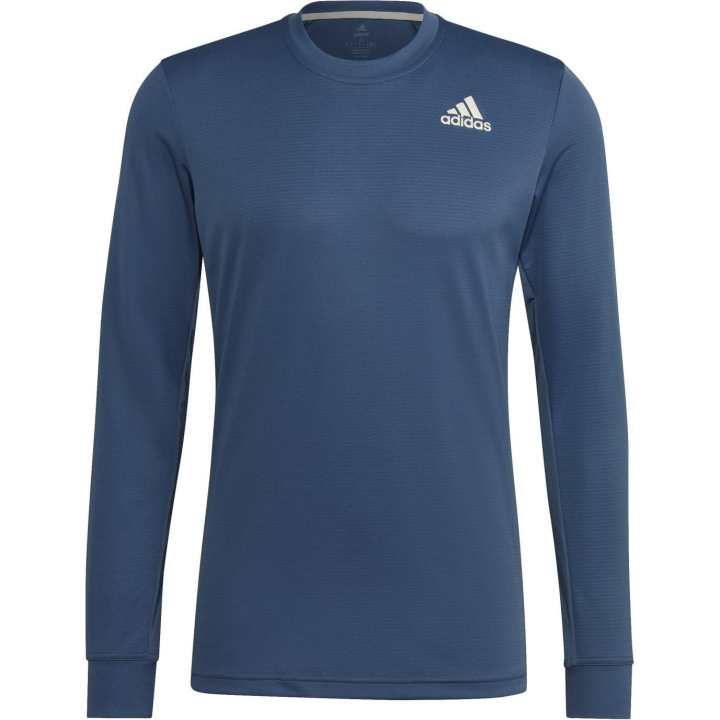 Adidas Adidas T Shirts Men's Blue Crew Neck Moderate Straight Fit