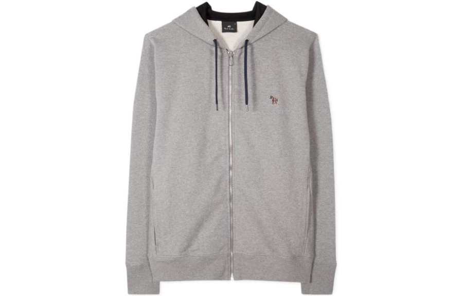Paul Smith Ps Paul Smith Logo patch Zip up Cotton Hoodie