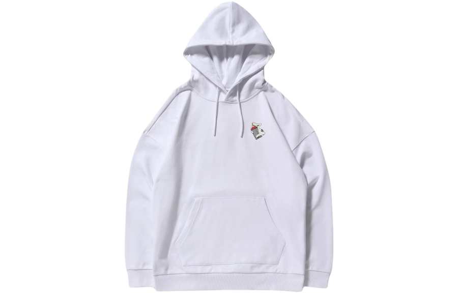 Li-Ning Li Ning Sports Fashion Collection Sweatshirts Men's White Hooded Moderate Regular