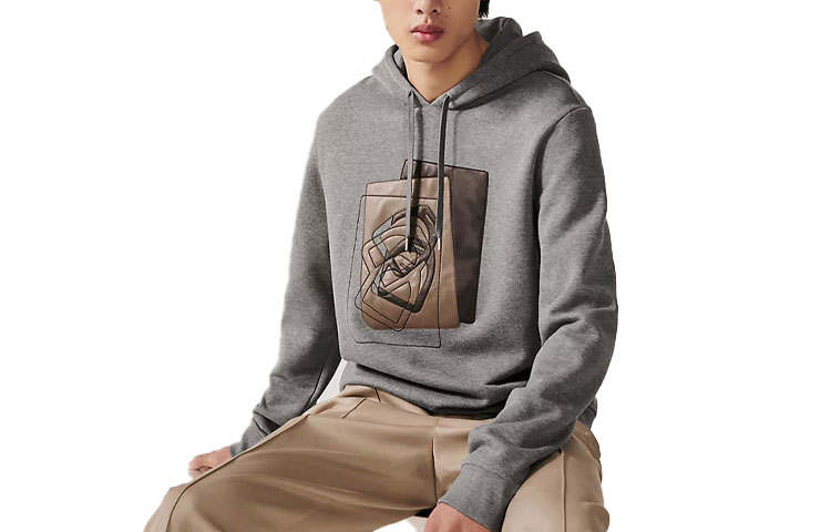 HERMES HERMES SS23 Sweatshirt Men's Gray