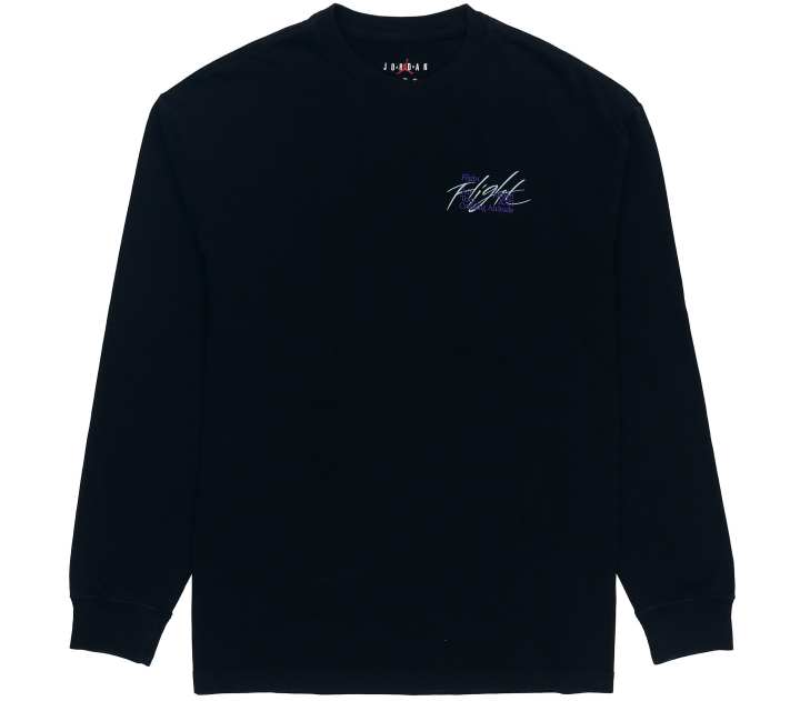 Jordan Jordan AS M J FLT HRTG 85 LS Sweatshirts Men's Black Crew Neck Moderate Regular