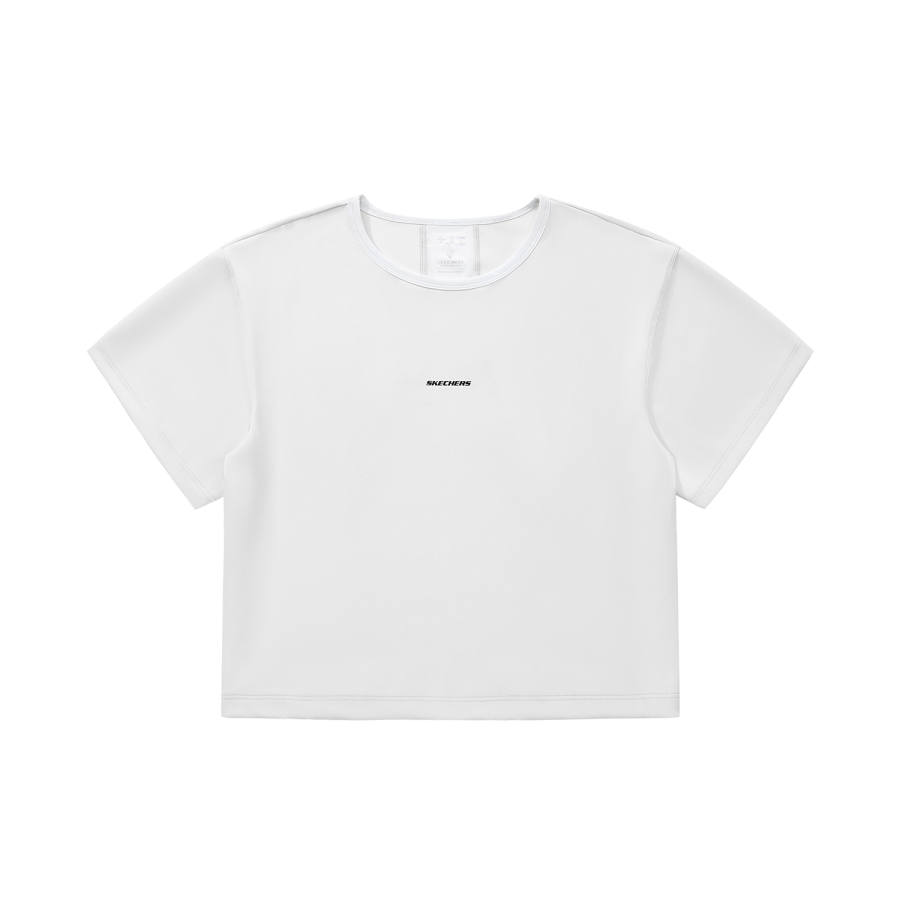 Skechers Elegant Diamond Collection T Shirt Unisex Denim Gray