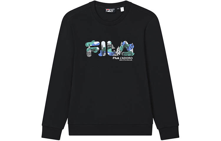 FILA Sweatshirts Men's Legend Blue Crew Neck Moderate Regular