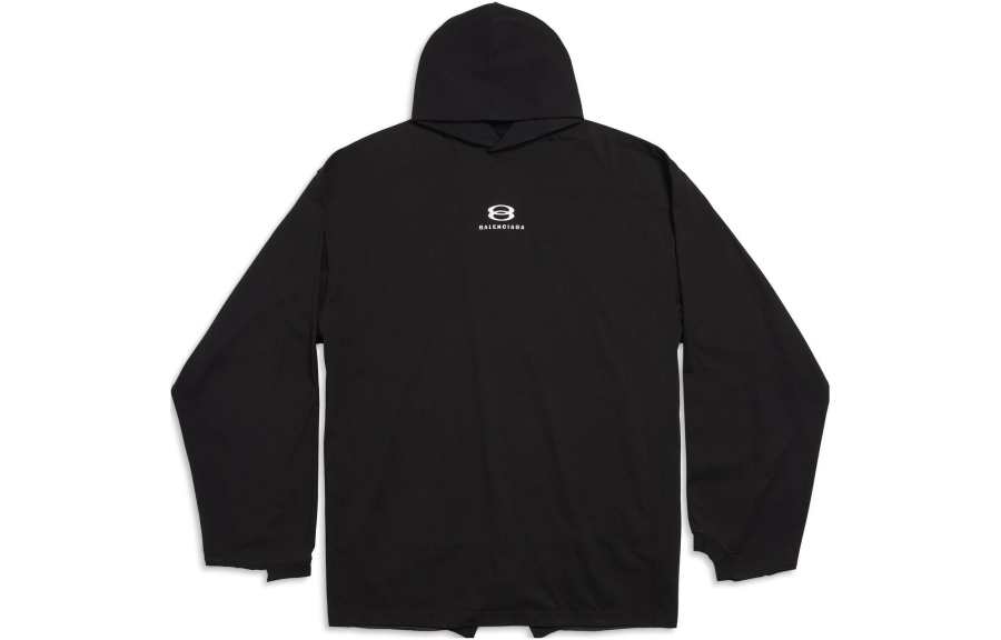 Balenciaga logo-print cotton hoodie