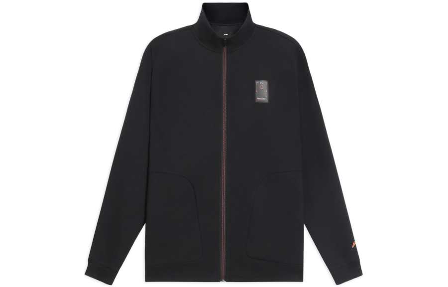 Li-Ning Li Ning Fitness Series Sweatshirts Men's Black Stand Collar Moderate Cardigan