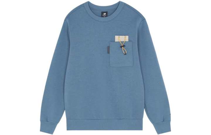 New Balance New Balance Sweatshirts Men's Blue Crew Neck Moderate Regular