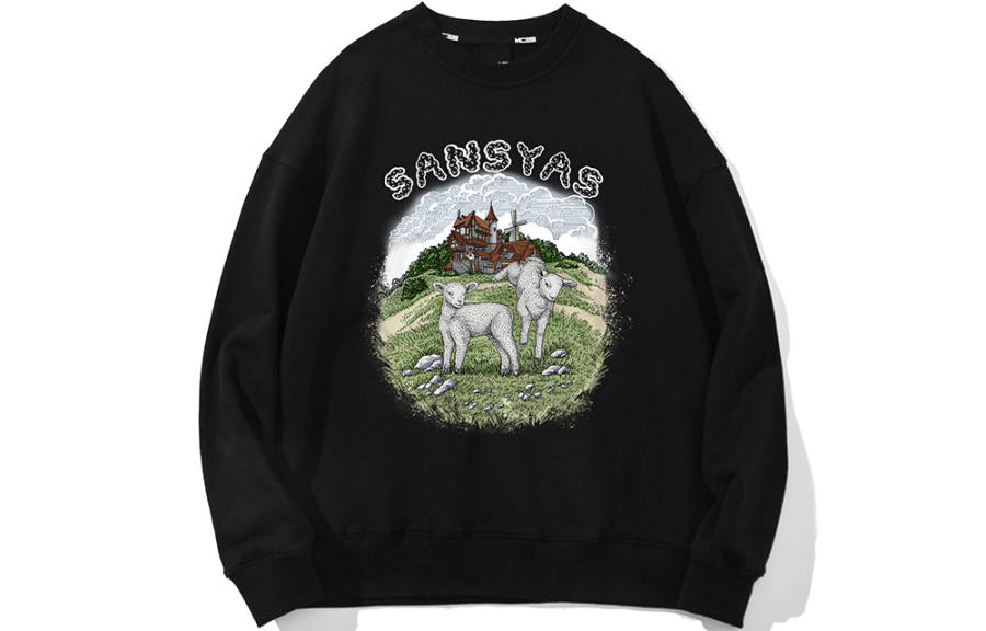 SANSYAS SANSYAS Sweatshirts Unisex Crew Neck Moderate Regular