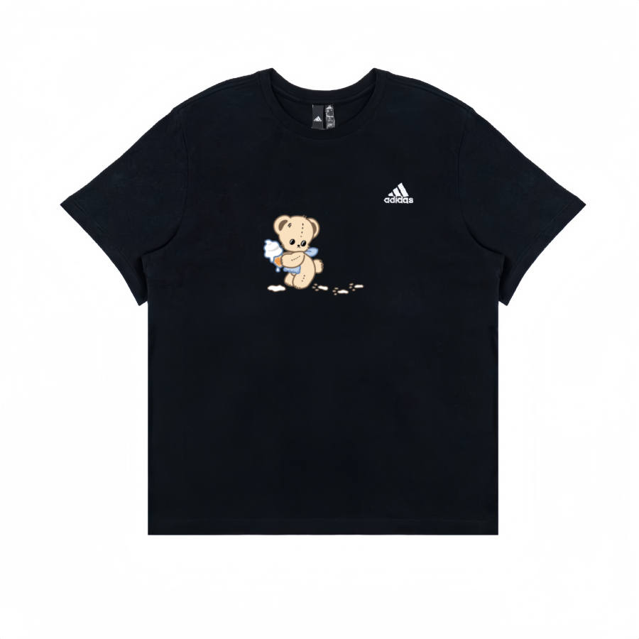 Adidas Adidas T Shirts Unisex Black Crew Neck Moderate Straight Fit