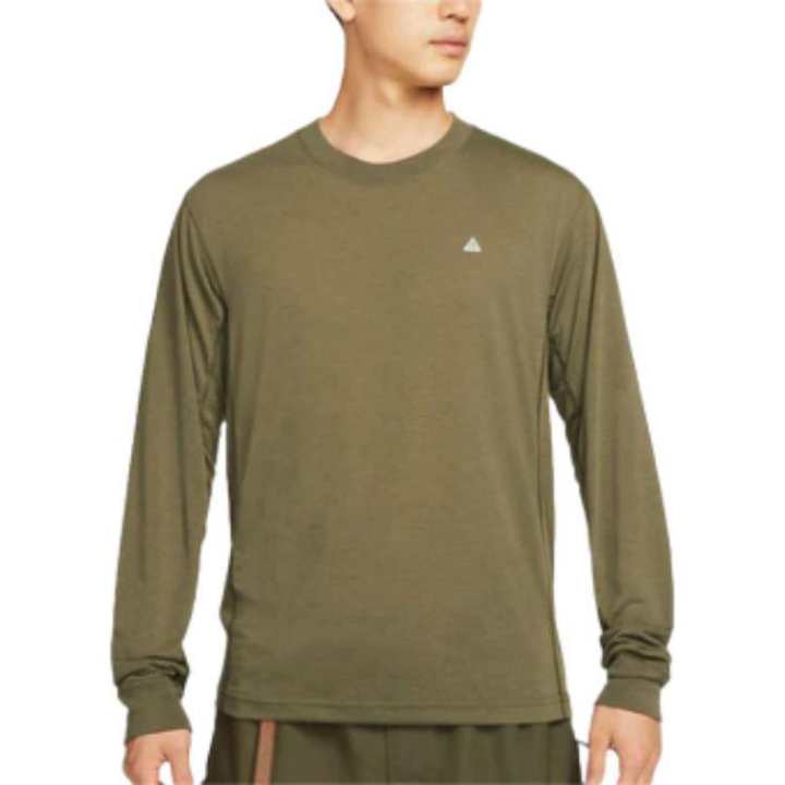 Nike Nike T Shirts Men's Green Crew Neck Moderate Straight Fit