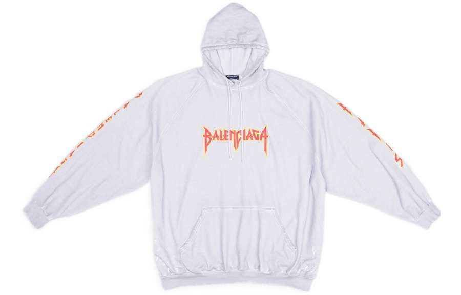 Balenciaga Women's Metal Vintage Oversized Hoodie