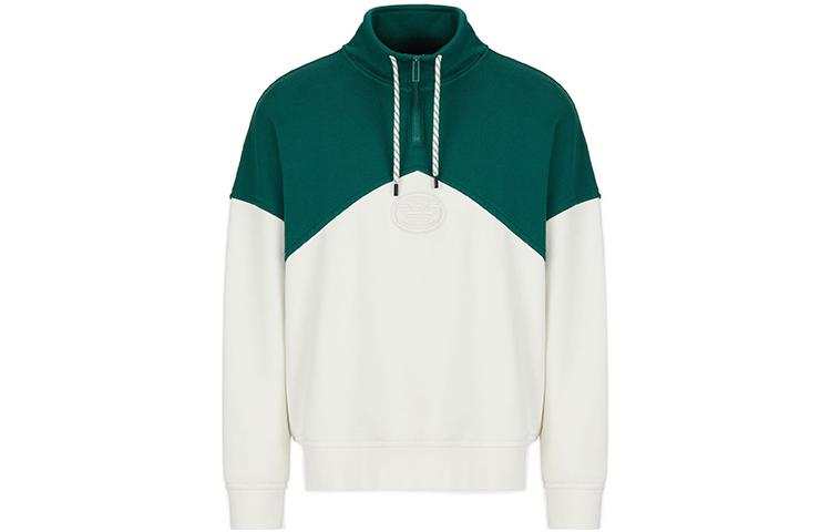 EMPORIO ARMANI SS22 Sweatshirt Men's White Green