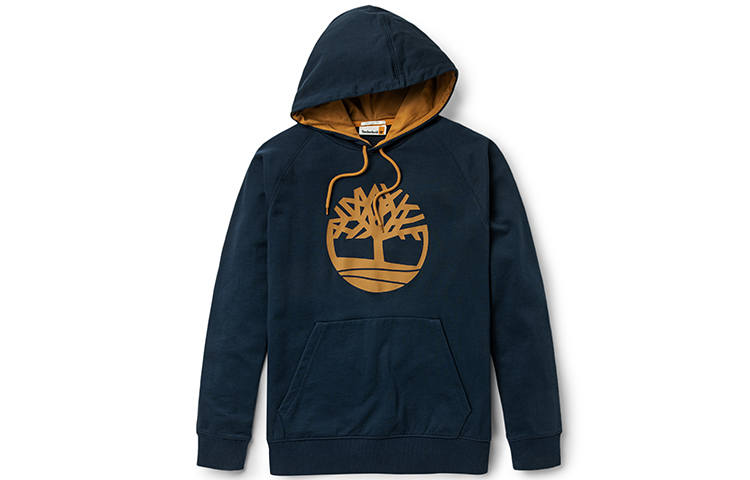 Timberland Timberland Sweatshirts Men's Dark Sapphire Hooded Moderate Regular