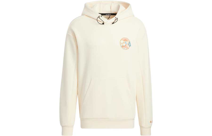 Adidas Adidas Sweatshirts Unisex Ecru Hooded Moderate Regular