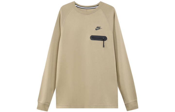 Nike Nike Sweatshirts Men's Beige Crew Neck Moderate Regular