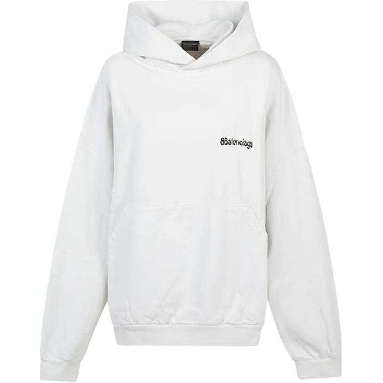 Balenciaga Logo Embroidered Hoodie