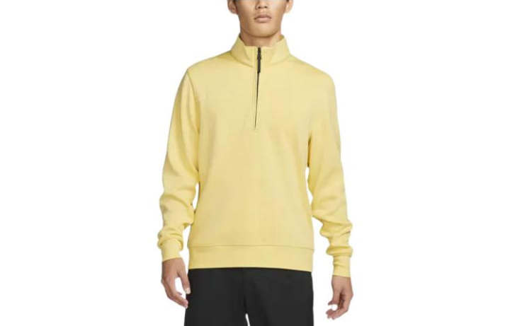 Nike Nike Sweatshirts Men's Yellow Stand Collar Moderate Regular
