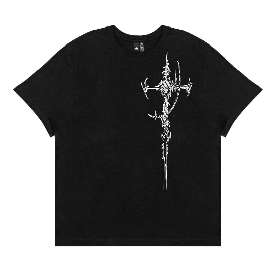 Adidas Adidas T Shirts Unisex Black Crew Neck Moderate Straight Fit