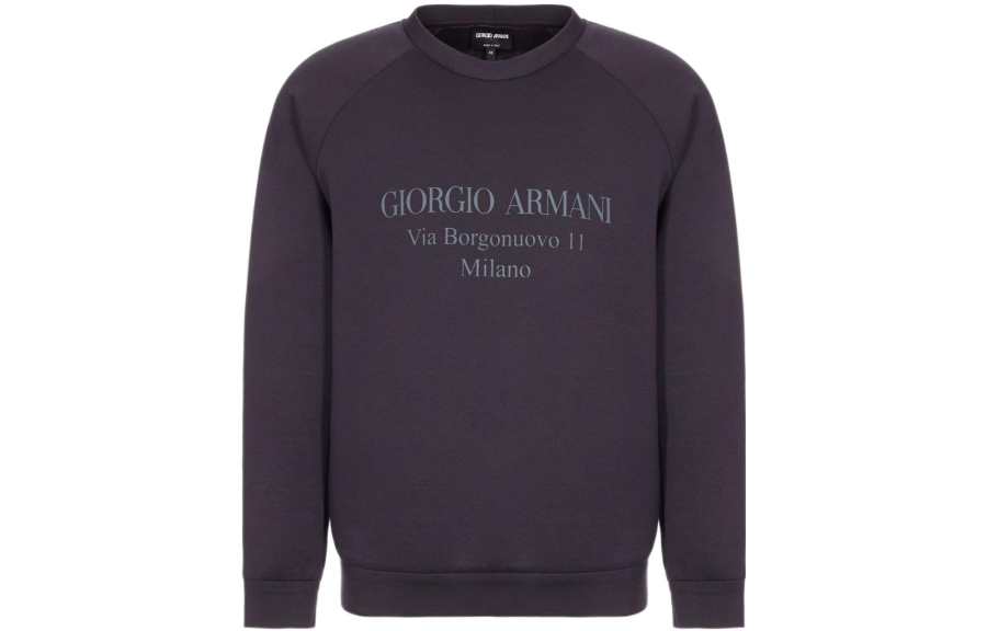 GIORGIO ARMANI Logo Print Crewneck Sweatshirt