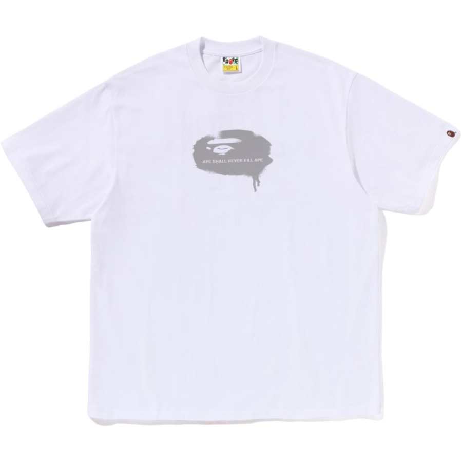 A BATHING APE Bape Graffiti Ape Head Logo Relaxed Fit Tee
