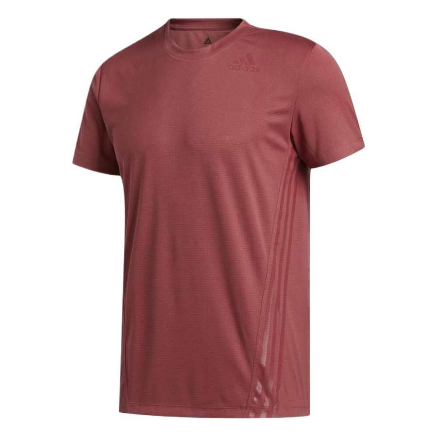 Adidas Adidas T Shirts Men's Dark Red Crew Neck Moderate