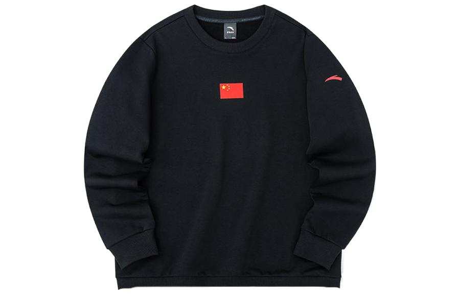 ANTA All Weather Sweatshirts Unisex Black Crew Neck Moderate Regular